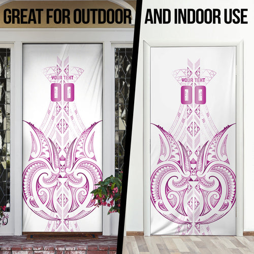 Maori Rugby Custom Ngaru Mangopare Door Cover Mawhero Niho Taniwha Motif