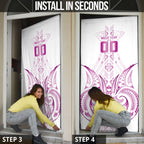 Maori Rugby Custom Ngaru Mangopare Door Cover Mawhero Niho Taniwha Motif