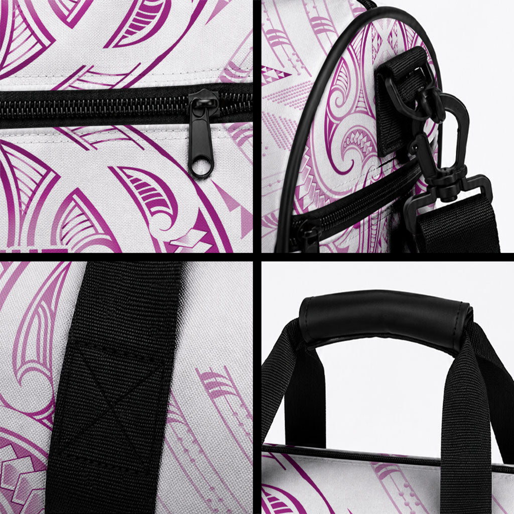 Maori Rugby Custom Ngaru Mangopare Duffle Bag Mawhero Niho Taniwha Motif