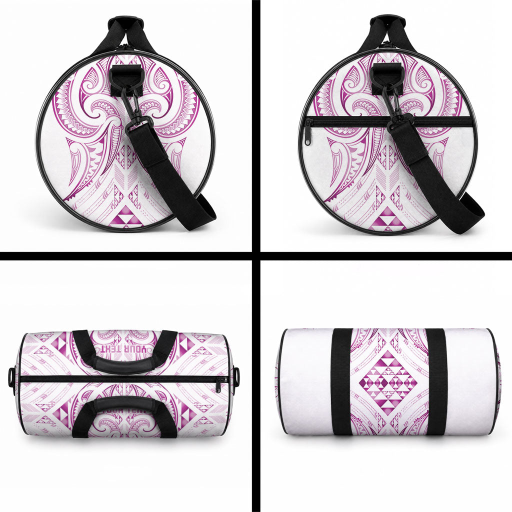 Maori Rugby Custom Ngaru Mangopare Duffle Bag Mawhero Niho Taniwha Motif