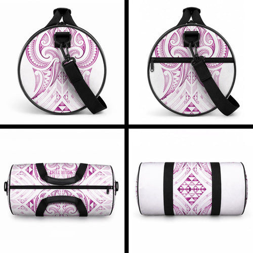 Maori Rugby Custom Ngaru Mangopare Duffle Bag Mawhero Niho Taniwha Motif