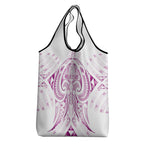 Maori Rugby Custom Ngaru Mangopare Grocery Bag Mawhero Niho Taniwha Motif
