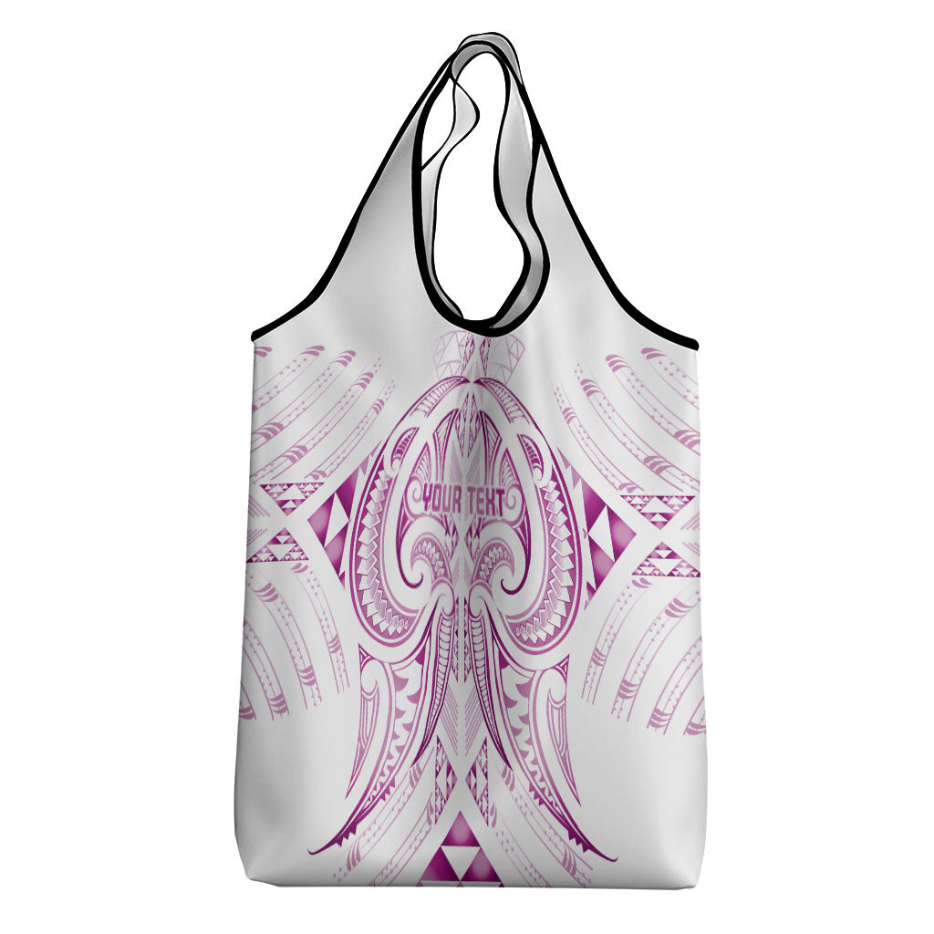 Maori Rugby Custom Ngaru Mangopare Grocery Bag Mawhero Niho Taniwha Motif