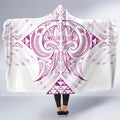 Maori Rugby Custom Ngaru Mangopare Hooded Blanket Mawhero Niho Taniwha Motif