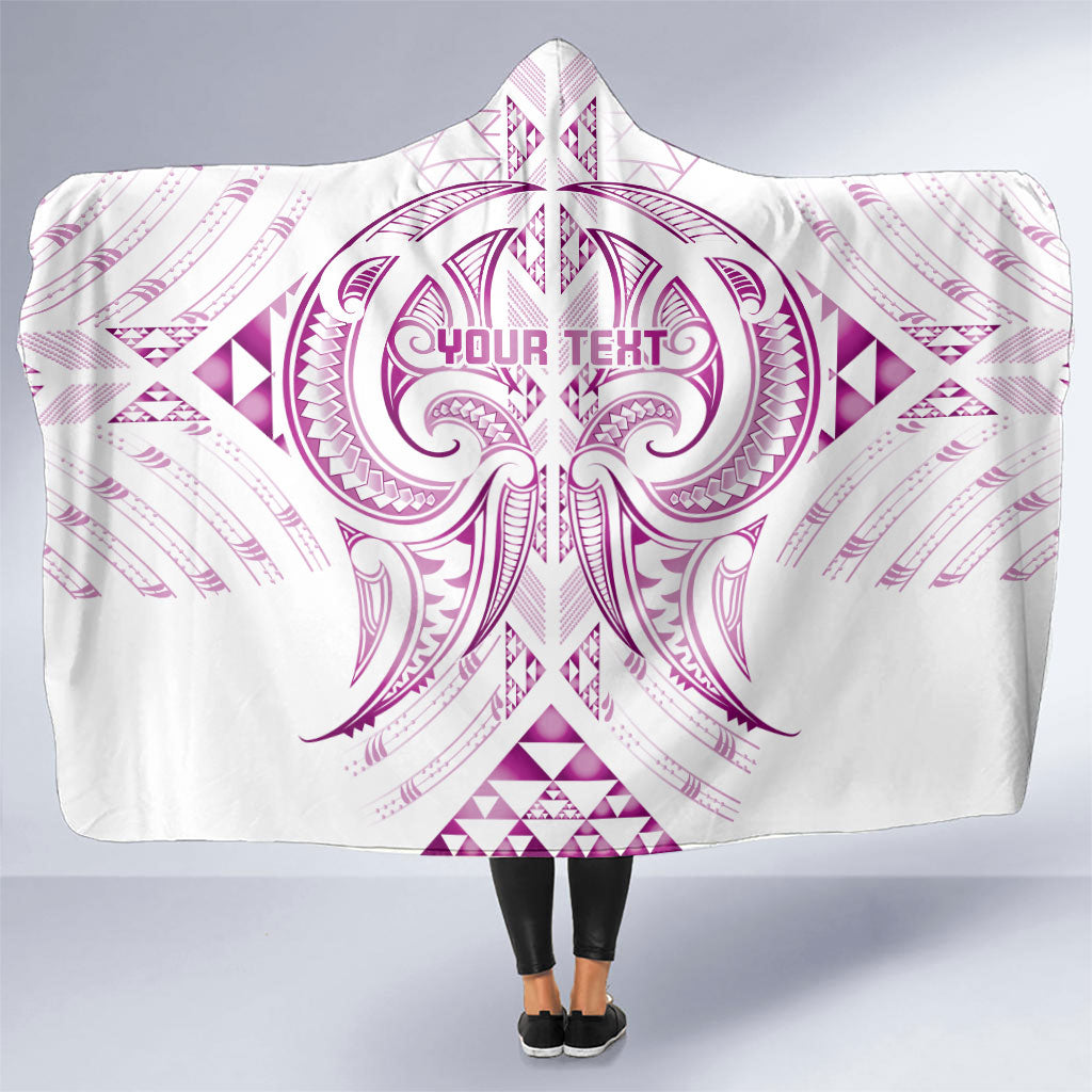 Maori Rugby Custom Ngaru Mangopare Hooded Blanket Mawhero Niho Taniwha Motif