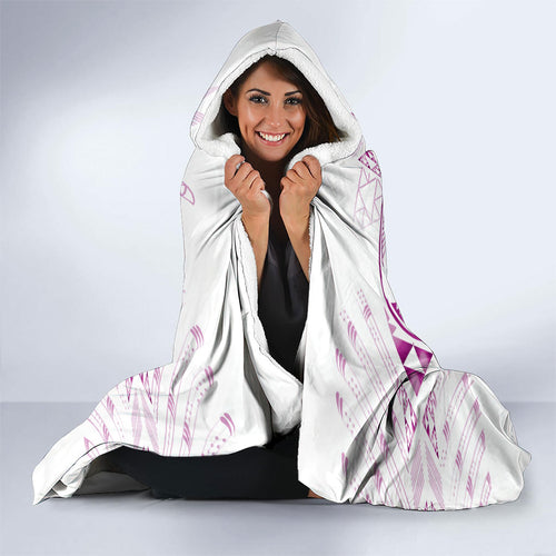 Maori Rugby Custom Ngaru Mangopare Hooded Blanket Mawhero Niho Taniwha Motif
