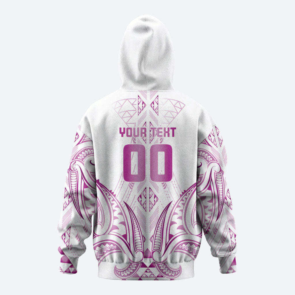 Maori Rugby Custom Ngaru Mangopare Hoodie Mawhero Niho Taniwha Motif