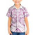 Maori Rugby Custom Ngaru Mangopare Kid Hawaiian Shirt Mawhero Niho Taniwha Motif