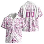Maori Rugby Custom Ngaru Mangopare Kid Hawaiian Shirt Mawhero Niho Taniwha Motif