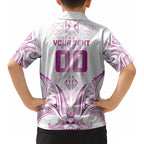 Maori Rugby Custom Ngaru Mangopare Kid Hawaiian Shirt Mawhero Niho Taniwha Motif