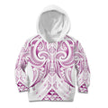 Maori Rugby Custom Ngaru Mangopare Kid Hoodie Mawhero Niho Taniwha Motif