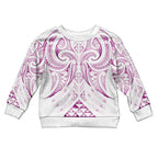 Maori Rugby Custom Ngaru Mangopare Kid Ugly Christmas Sweater Mawhero Niho Taniwha Motif