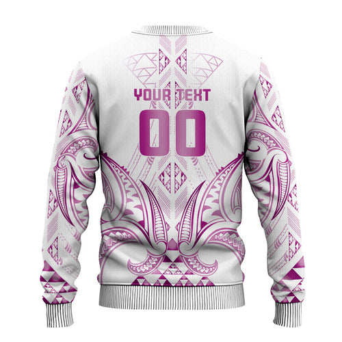 Maori Rugby Custom Ngaru Mangopare Ugly Christmas Sweater Mawhero Niho Taniwha Motif