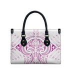 Maori Rugby Custom Ngaru Mangopare Leather Bag Mawhero Niho Taniwha Motif