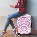 Maori Rugby Custom Ngaru Mangopare Luggage Cover Mawhero Niho Taniwha Motif