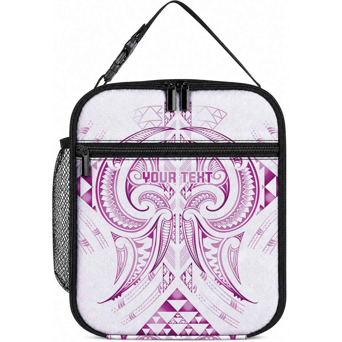 Maori Rugby Custom Ngaru Mangopare Lunch Bag Mawhero Niho Taniwha Motif