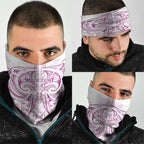 Maori Rugby Custom Ngaru Mangopare Neck Gaiter Mawhero Niho Taniwha Motif