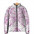 Maori Rugby Custom Ngaru Mangopare Padded Jacket Mawhero Niho Taniwha Motif