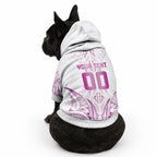 Maori Rugby Custom Ngaru Mangopare Pet Hoodie Mawhero Niho Taniwha Motif