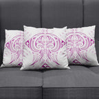 Maori Rugby Custom Ngaru Mangopare Pillow Cover Mawhero Niho Taniwha Motif