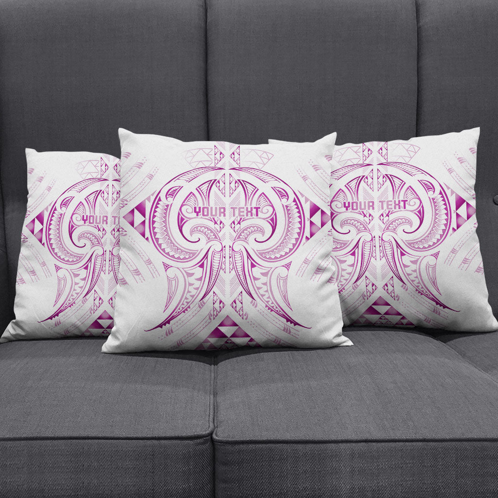 Maori Rugby Custom Ngaru Mangopare Pillow Cover Mawhero Niho Taniwha Motif