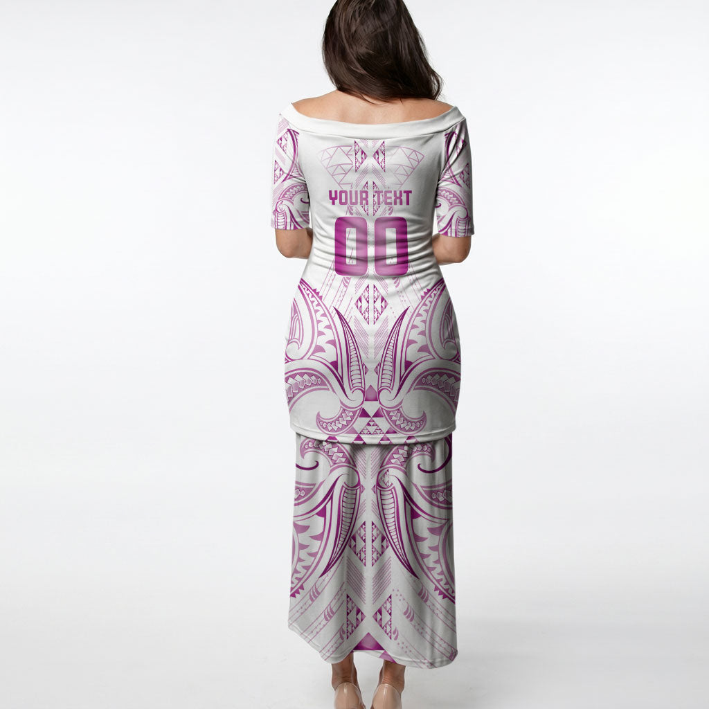 Maori Rugby Custom Ngaru Mangopare Puletasi Mawhero Niho Taniwha Motif