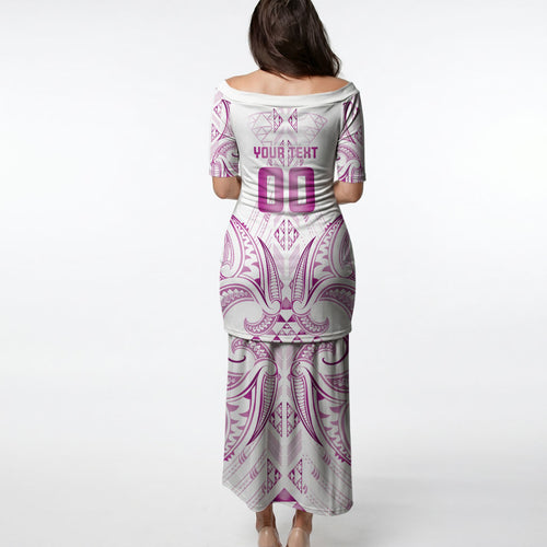 Maori Rugby Custom Ngaru Mangopare Puletasi Mawhero Niho Taniwha Motif