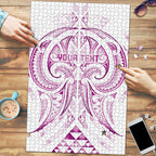 Maori Rugby Custom Ngaru Mangopare Puzzle Mawhero Niho Taniwha Motif
