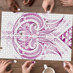 Maori Rugby Custom Ngaru Mangopare Puzzle Mawhero Niho Taniwha Motif