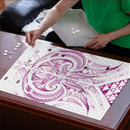 Maori Rugby Custom Ngaru Mangopare Puzzle Mawhero Niho Taniwha Motif