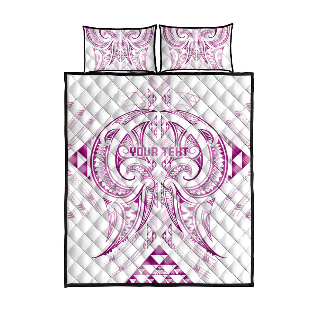 Maori Rugby Custom Ngaru Mangopare Quilt Bed Set Mawhero Niho Taniwha Motif