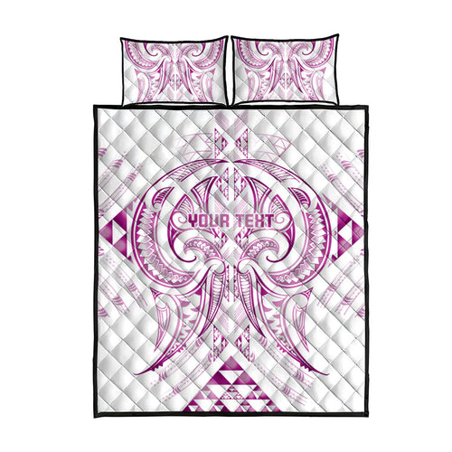 Maori Rugby Custom Ngaru Mangopare Quilt Bed Set Mawhero Niho Taniwha Motif