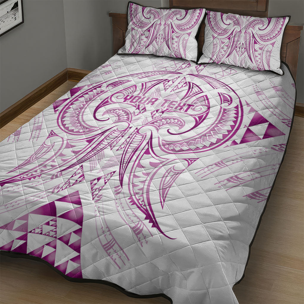Maori Rugby Custom Ngaru Mangopare Quilt Bed Set Mawhero Niho Taniwha Motif