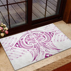 Maori Rugby Custom Ngaru Mangopare Rubber Doormat Mawhero Niho Taniwha Motif