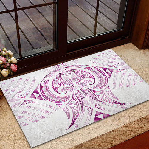 Maori Rugby Custom Ngaru Mangopare Rubber Doormat Mawhero Niho Taniwha Motif