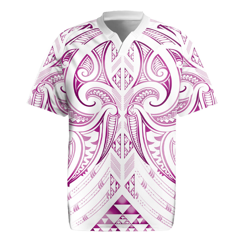 Maori Rugby Custom Ngaru Mangopare Rugby Jersey Mawhero Niho Taniwha Motif