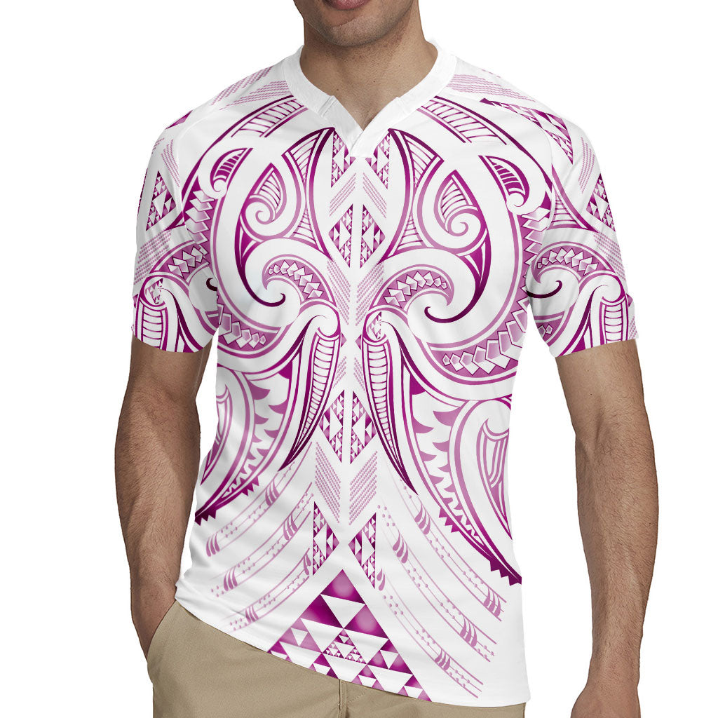 Maori Rugby Custom Ngaru Mangopare Rugby Jersey Mawhero Niho Taniwha Motif