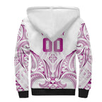 Maori Rugby Custom Ngaru Mangopare Sherpa Hoodie Mawhero Niho Taniwha Motif