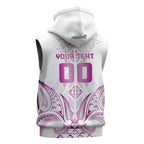 Maori Rugby Custom Ngaru Mangopare Sleeveless Hoodie Mawhero Niho Taniwha Motif