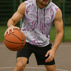 Maori Rugby Custom Ngaru Mangopare Sleeveless Hoodie Mawhero Niho Taniwha Motif