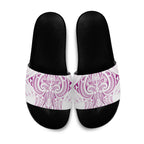 Maori Rugby Custom Ngaru Mangopare Slide Sandals Mawhero Niho Taniwha Motif