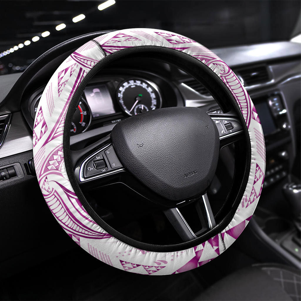 Maori Rugby Ngaru Mangopare Steering Wheel Cover Mawhero Niho Taniwha Motif