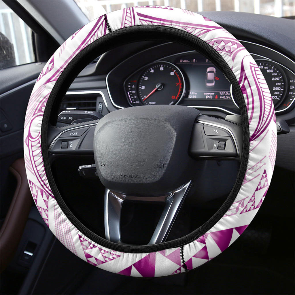 Maori Rugby Ngaru Mangopare Steering Wheel Cover Mawhero Niho Taniwha Motif