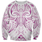 Maori Rugby Custom Ngaru Mangopare Sweatshirt Mawhero Niho Taniwha Motif