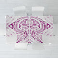 Maori Rugby Custom Ngaru Mangopare Tablecloth Mawhero Niho Taniwha Motif
