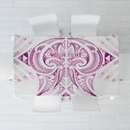 Maori Rugby Custom Ngaru Mangopare Tablecloth Mawhero Niho Taniwha Motif