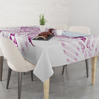 Maori Rugby Custom Ngaru Mangopare Tablecloth Mawhero Niho Taniwha Motif