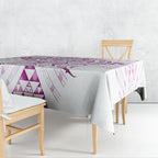 Maori Rugby Custom Ngaru Mangopare Tablecloth Mawhero Niho Taniwha Motif