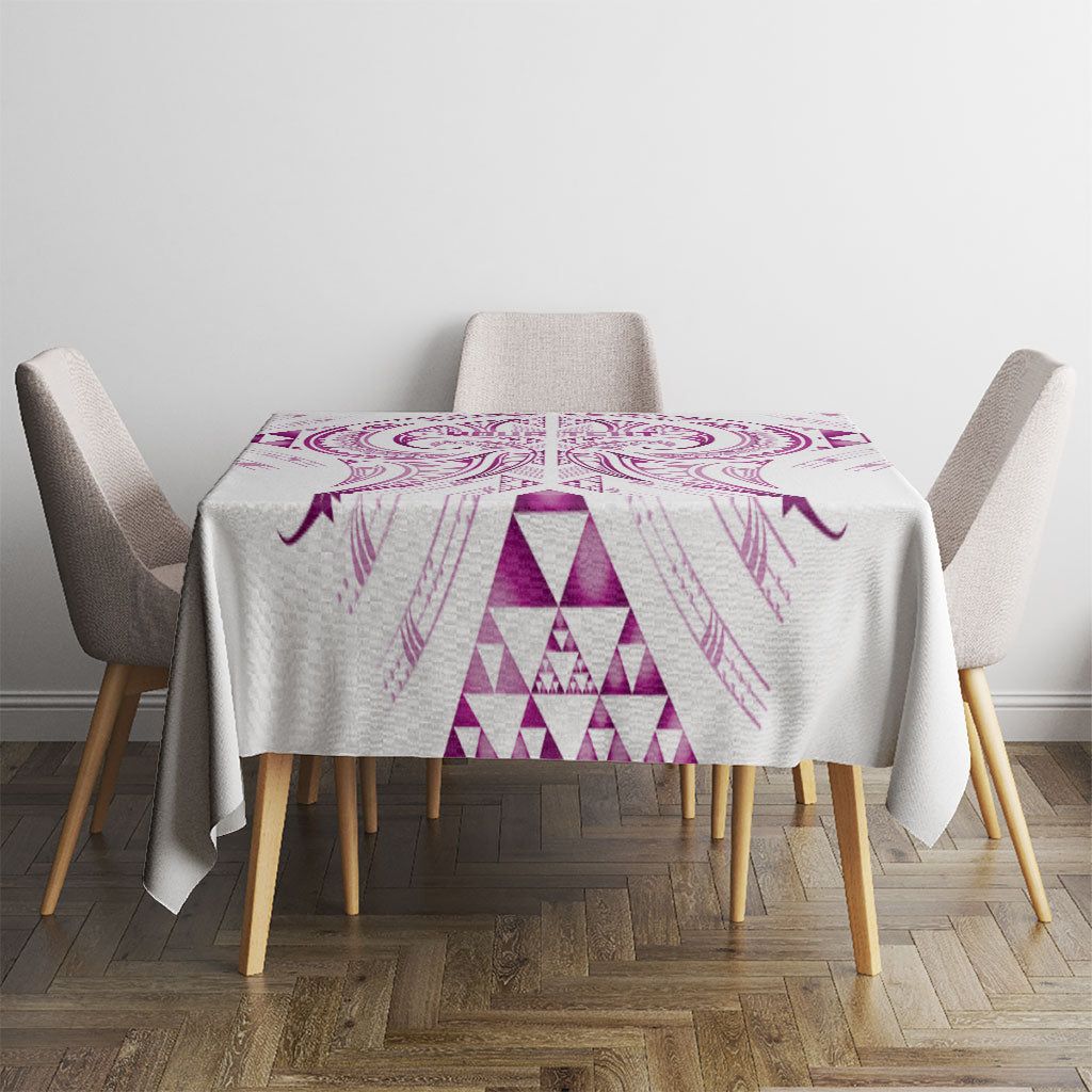 Maori Rugby Custom Ngaru Mangopare Tablecloth Mawhero Niho Taniwha Motif