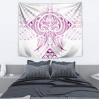 Maori Rugby Custom Ngaru Mangopare Tapestry Mawhero Niho Taniwha Motif
